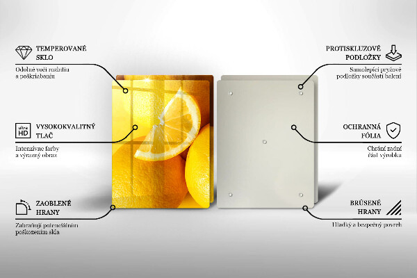 Sklo za varnú dosku Šťavnaté citróny