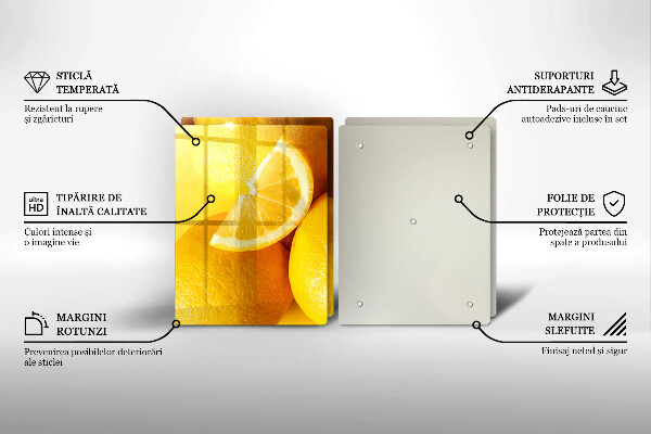 Sklo za varnú dosku Šťavnaté citróny