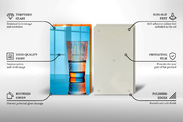 Sklo za varnú dosku Dva poháre vody