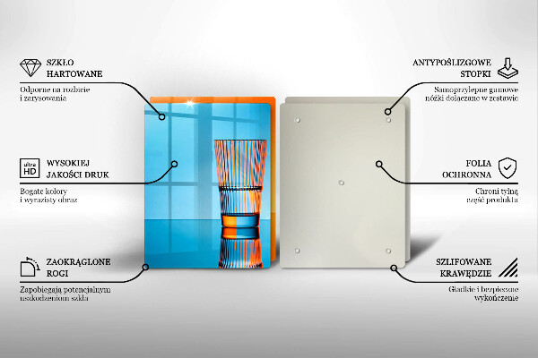 Sklo za varnú dosku Dva poháre vody