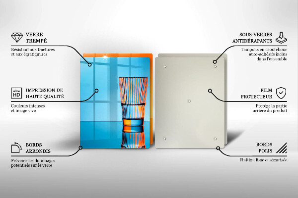 Sklo za varnú dosku Dva poháre vody