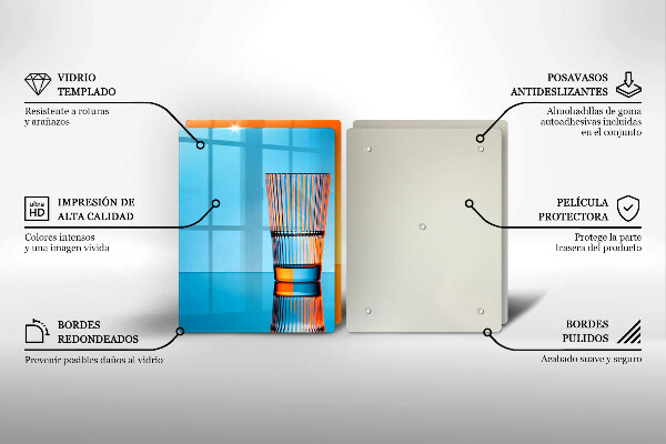 Sklo za varnú dosku Dva poháre vody