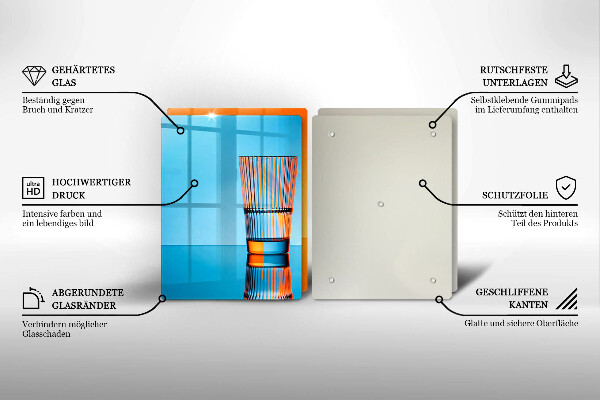 Sklo za varnú dosku Dva poháre vody