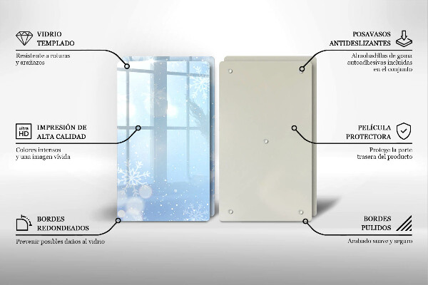 Sklo za varnú dosku Zimná textúra