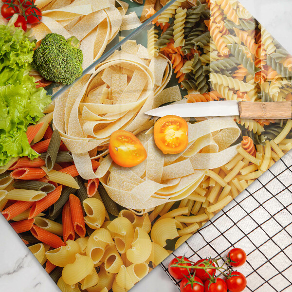 Sklo za varnú dosku Rôzne druhy cestovín