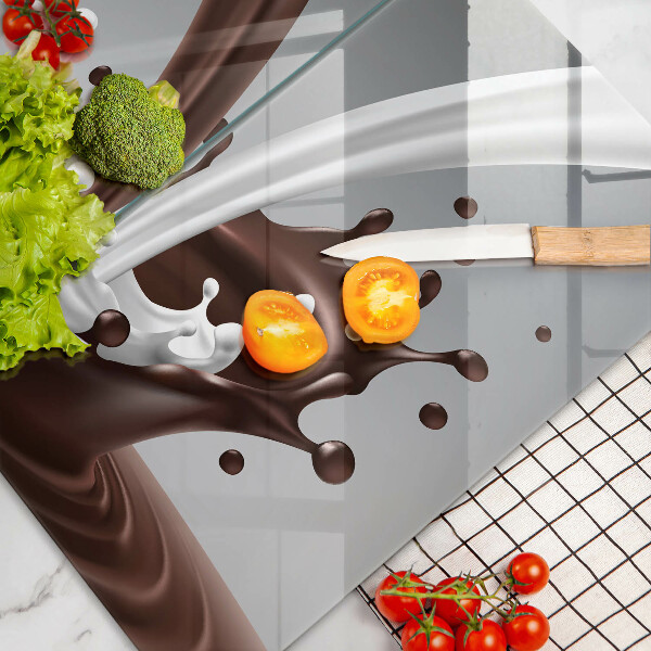 Sklo za varnú dosku Mlieko a čokoláda