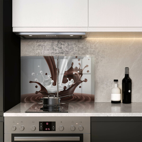 Sklo za varnú dosku Mlieko a čokoláda