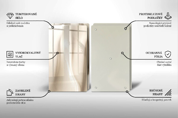 Sklo za varnú dosku Krémová zmrzlina