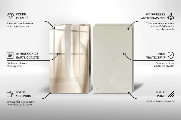 Sklo za varnú dosku Krémová zmrzlina