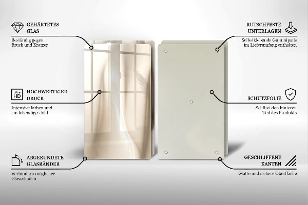 Sklo za varnú dosku Krémová zmrzlina