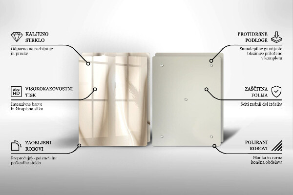 Sklo za varnú dosku Krémová zmrzlina