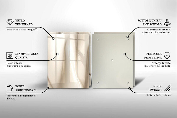 Sklo za varnú dosku Krémová zmrzlina