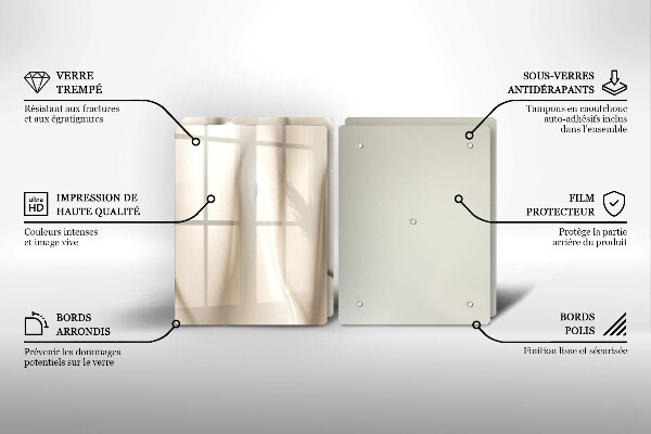 Sklo za varnú dosku Krémová zmrzlina