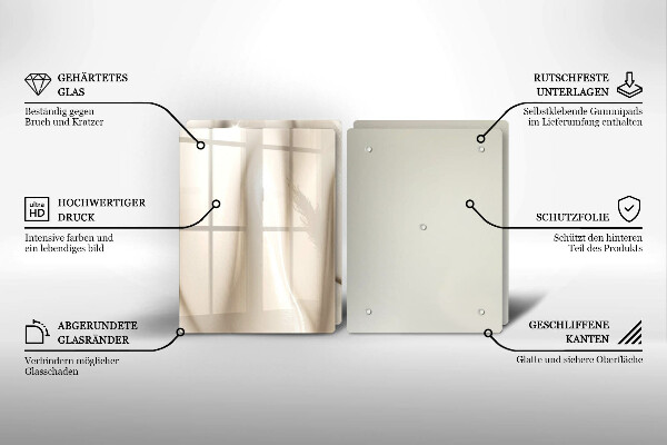 Sklo za varnú dosku Krémová zmrzlina