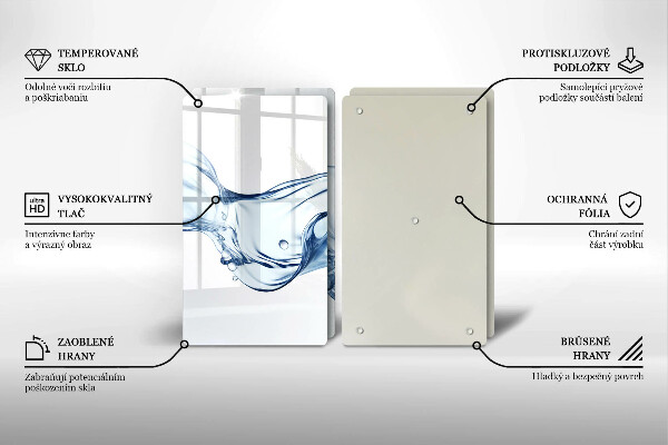 Sklo za varnú dosku Krištáľová voda