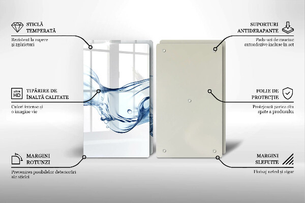 Sklo za varnú dosku Krištáľová voda