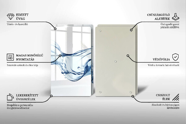 Sklo za varnú dosku Krištáľová voda