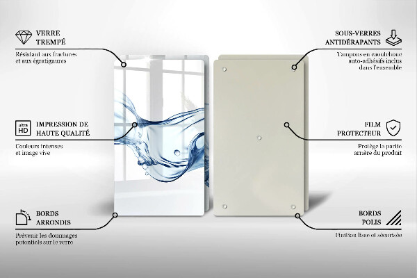 Sklo za varnú dosku Krištáľová voda