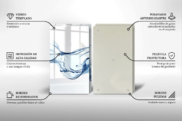 Sklo za varnú dosku Krištáľová voda