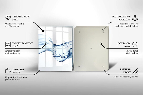 Sklo za varnú dosku Krištáľová voda
