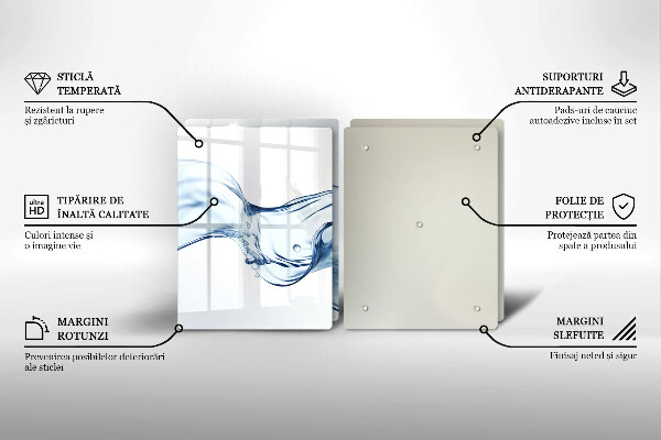 Sklo za varnú dosku Krištáľová voda