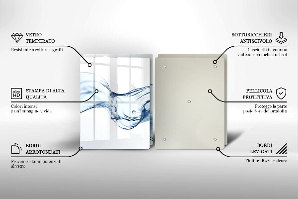 Sklo za varnú dosku Krištáľová voda