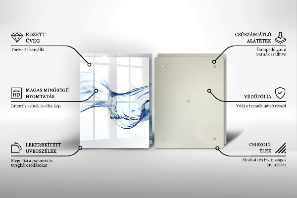 Sklo za varnú dosku Krištáľová voda