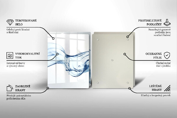 Sklo za varnú dosku Krištáľová voda