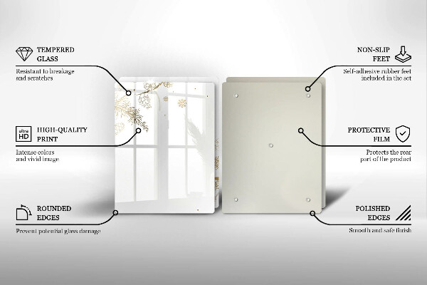 Sklo za varnú dosku Zimné dekorácie