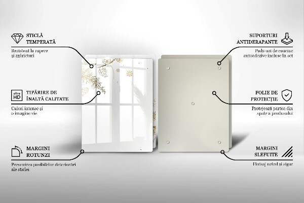 Sklo za varnú dosku Zimné dekorácie