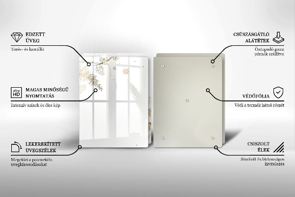 Sklo za varnú dosku Zimné dekorácie