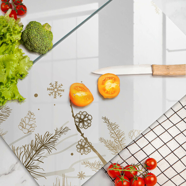 Sklo za varnú dosku Zimné dekorácie