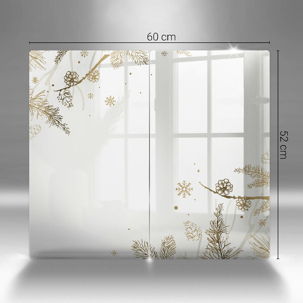 Sklo za varnú dosku Zimné dekorácie