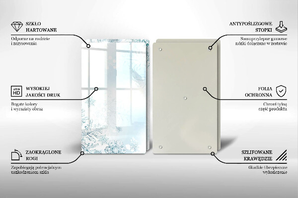 Sklo za varnú dosku snehová vločka