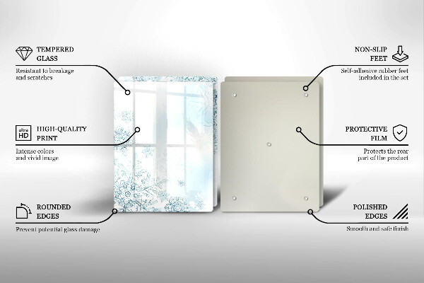 Sklo za varnú dosku snehová vločka