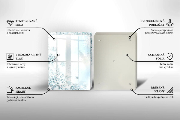 Sklo za varnú dosku snehová vločka