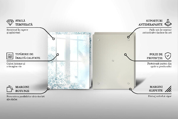 Sklo za varnú dosku snehová vločka