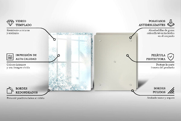 Sklo za varnú dosku snehová vločka