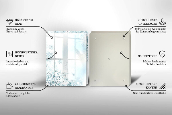 Sklo za varnú dosku snehová vločka