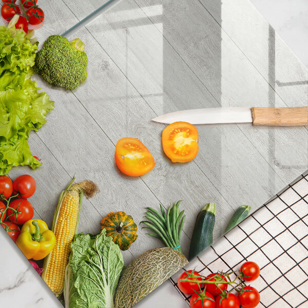 Sklo za varnú dosku Zelenina na doskách