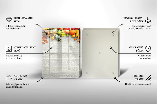 Sklo za varnú dosku Ovocie na doskách