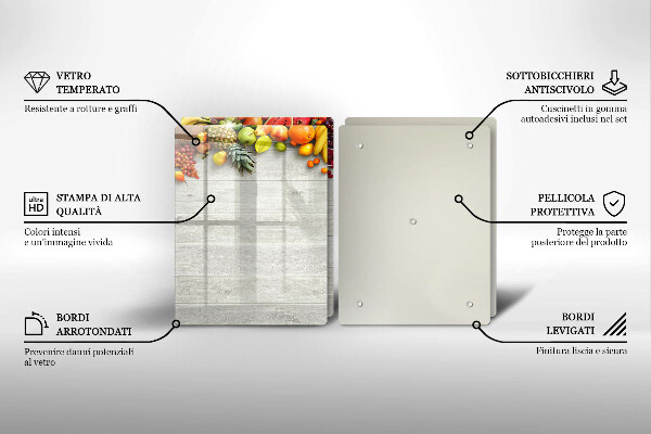 Sklo za varnú dosku Ovocie na doskách