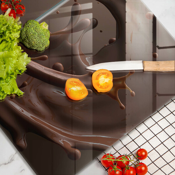Sklo za varnú dosku Tekutá čokoláda