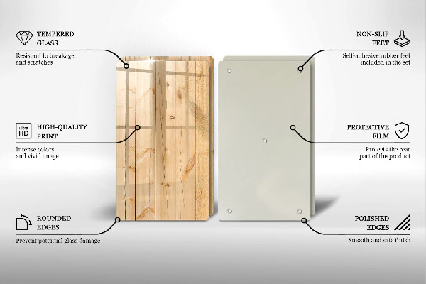 Sklo za varnú dosku Jemné drevené dosky