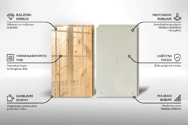 Sklo za varnú dosku Jemné drevené dosky