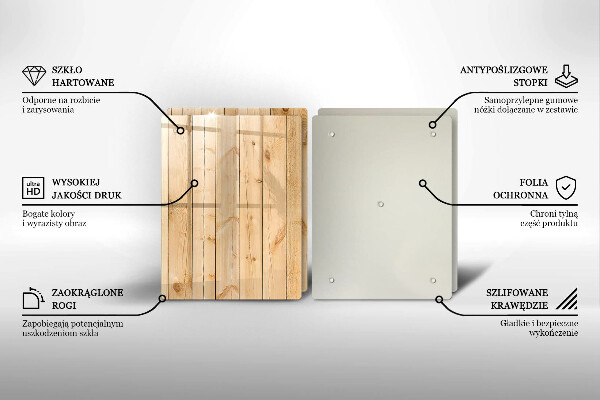 Sklo za varnú dosku Jemné drevené dosky