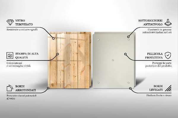 Sklo za varnú dosku Jemné drevené dosky
