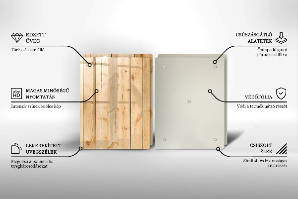 Sklo za varnú dosku Jemné drevené dosky