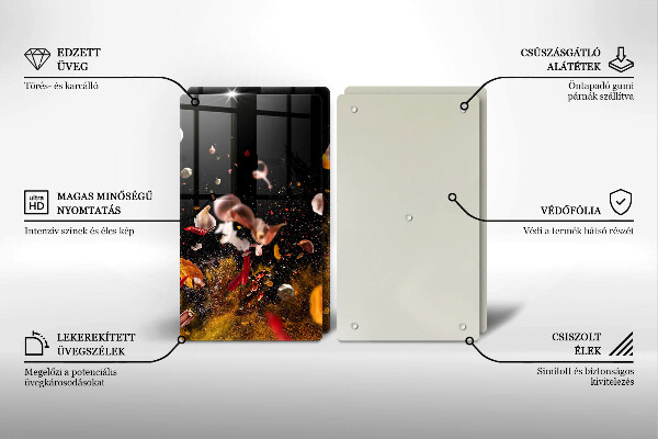 Sklo za varnú dosku Horúce korenie