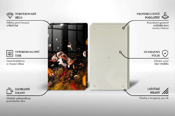 Sklo za varnú dosku Horúce korenie